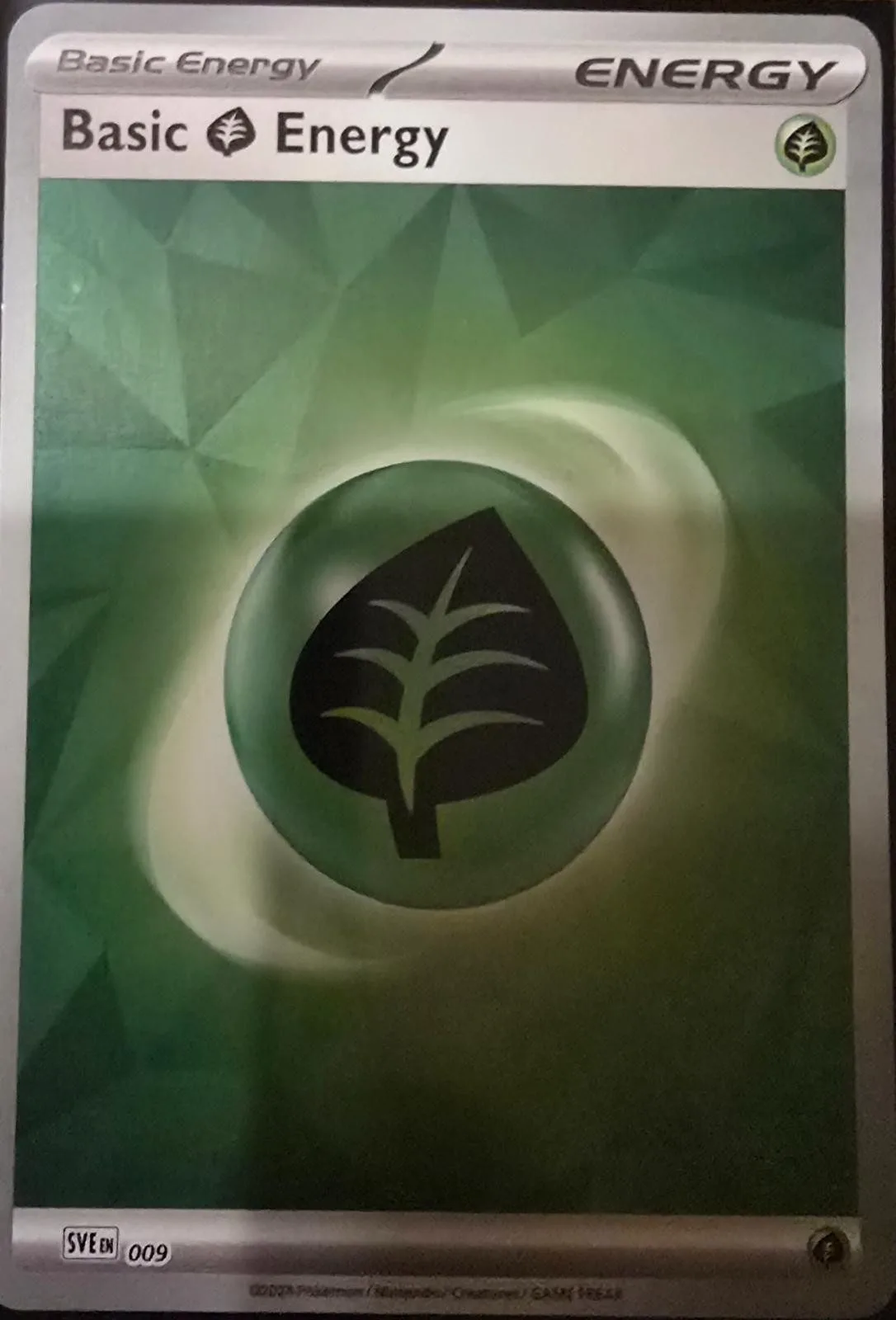 [Binder Condition] Basic Grass Energy [Holo] #9 Pokemon Scarlet & Violet Energy