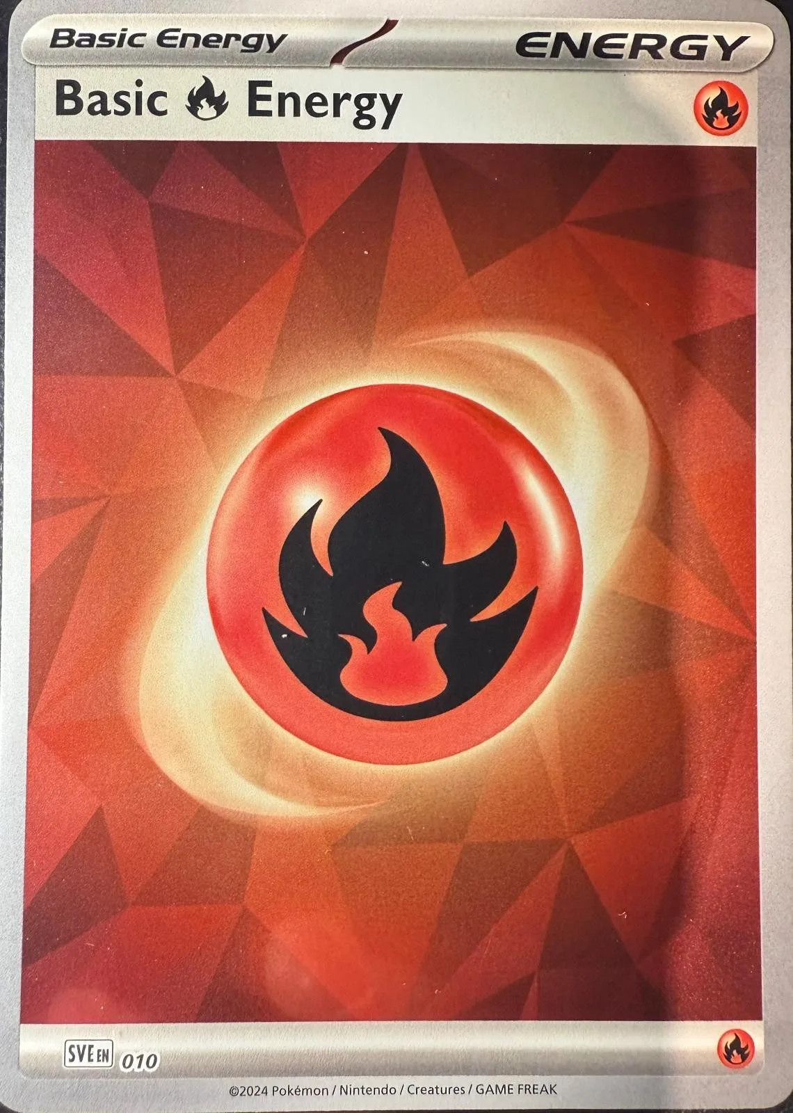 [Binder Condition] Basic Fire Energy [Holo] #10 Pokemon Scarlet & Violet Energy
