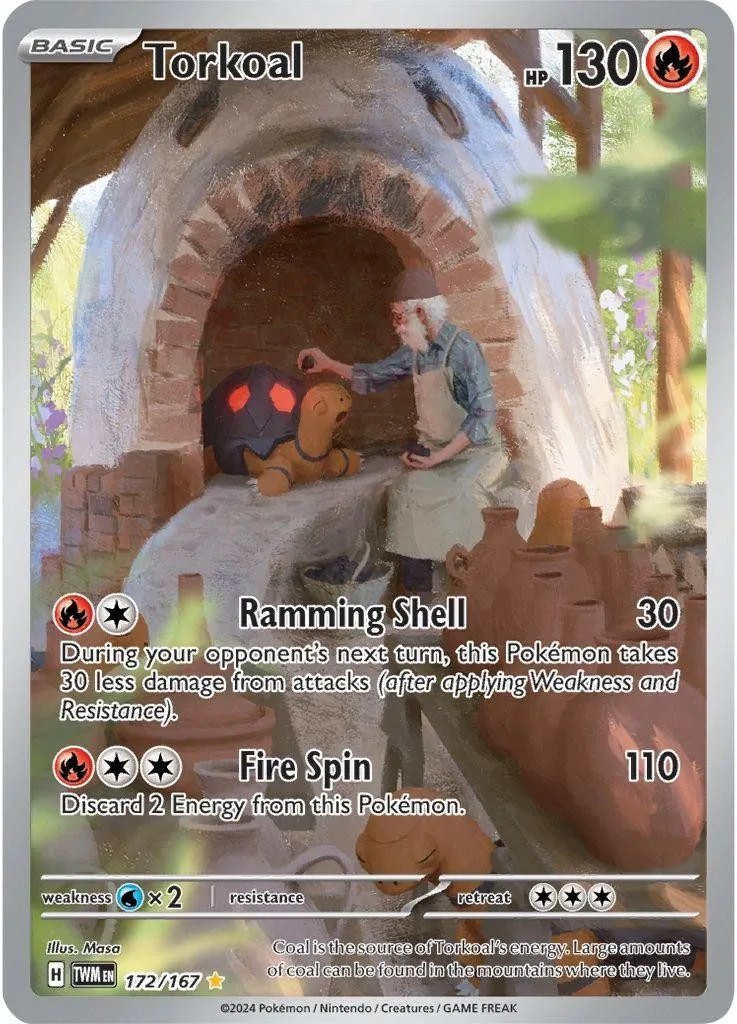 [Binder Condition] Torkoal #172 Pokemon Twilight Masquerade