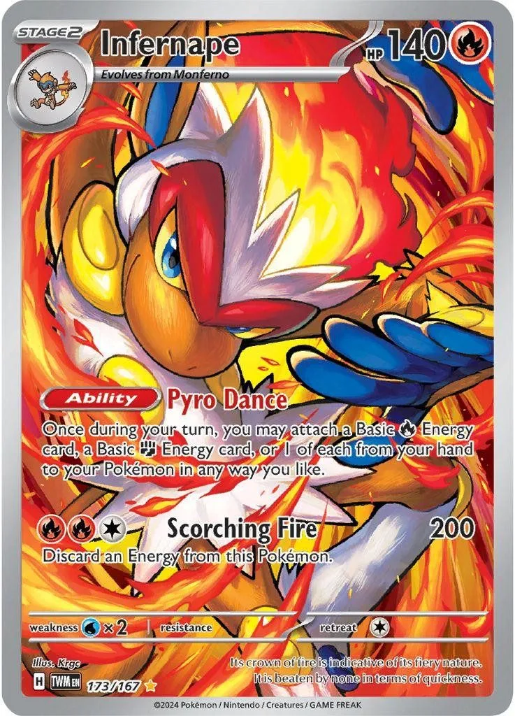 [Binder Condition] Infernape #173 Pokemon Twilight Masquerade