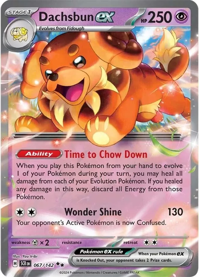[Binder Condition] Dachsbun ex #67 Pokemon Stellar Crown