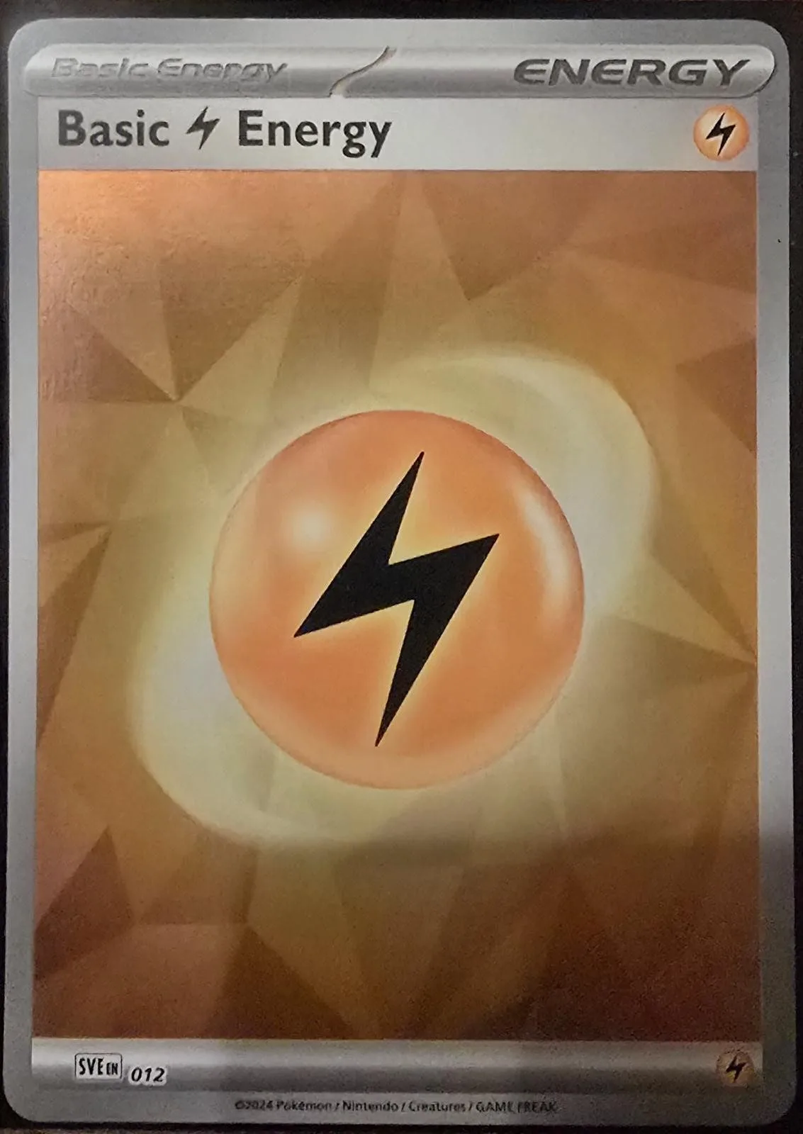 [Binder Condition] Basic Lightning Energy [Holo] #12 Pokemon Scarlet & Violet Energy