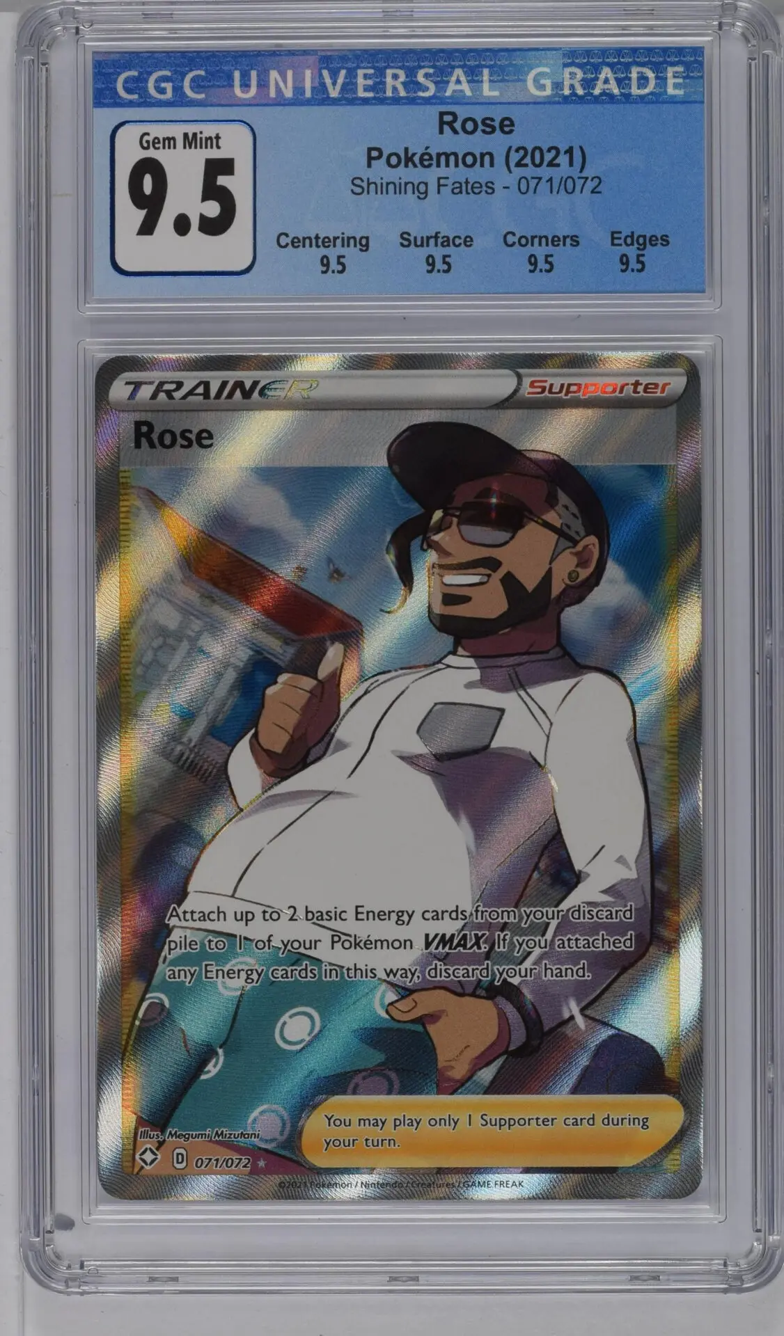 [CGC 9.5] 2021 Pokémon Shining Fates 071/072 Rose Ultra Rare