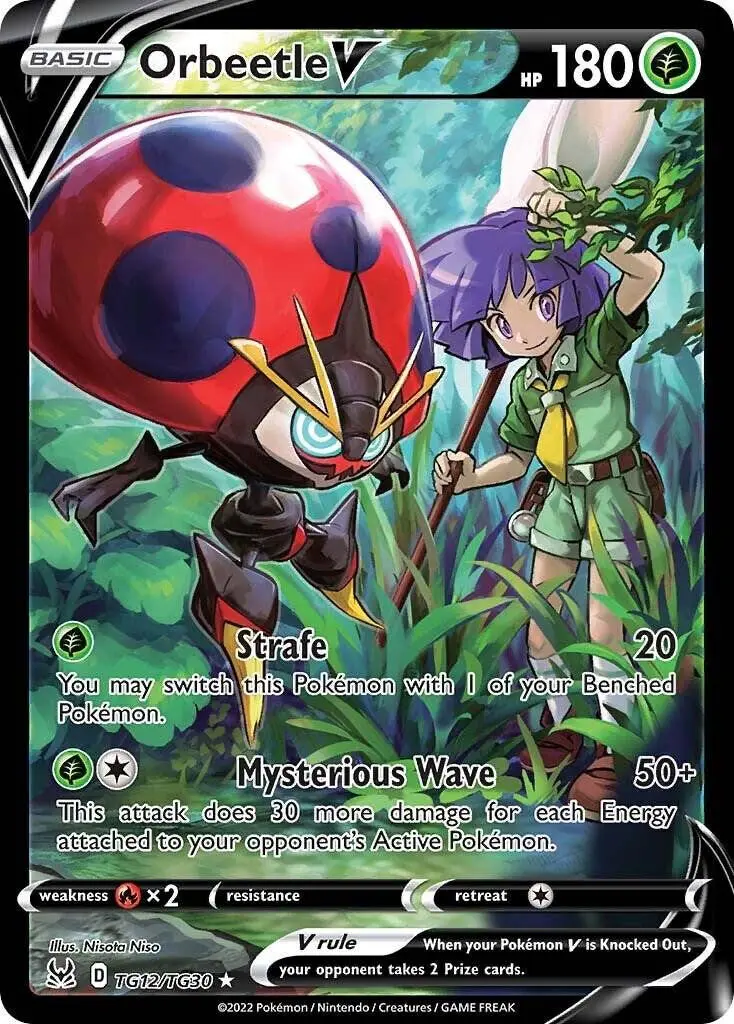 [Binder Condition] Orbeetle V #TG12 Pokemon Lost Origin