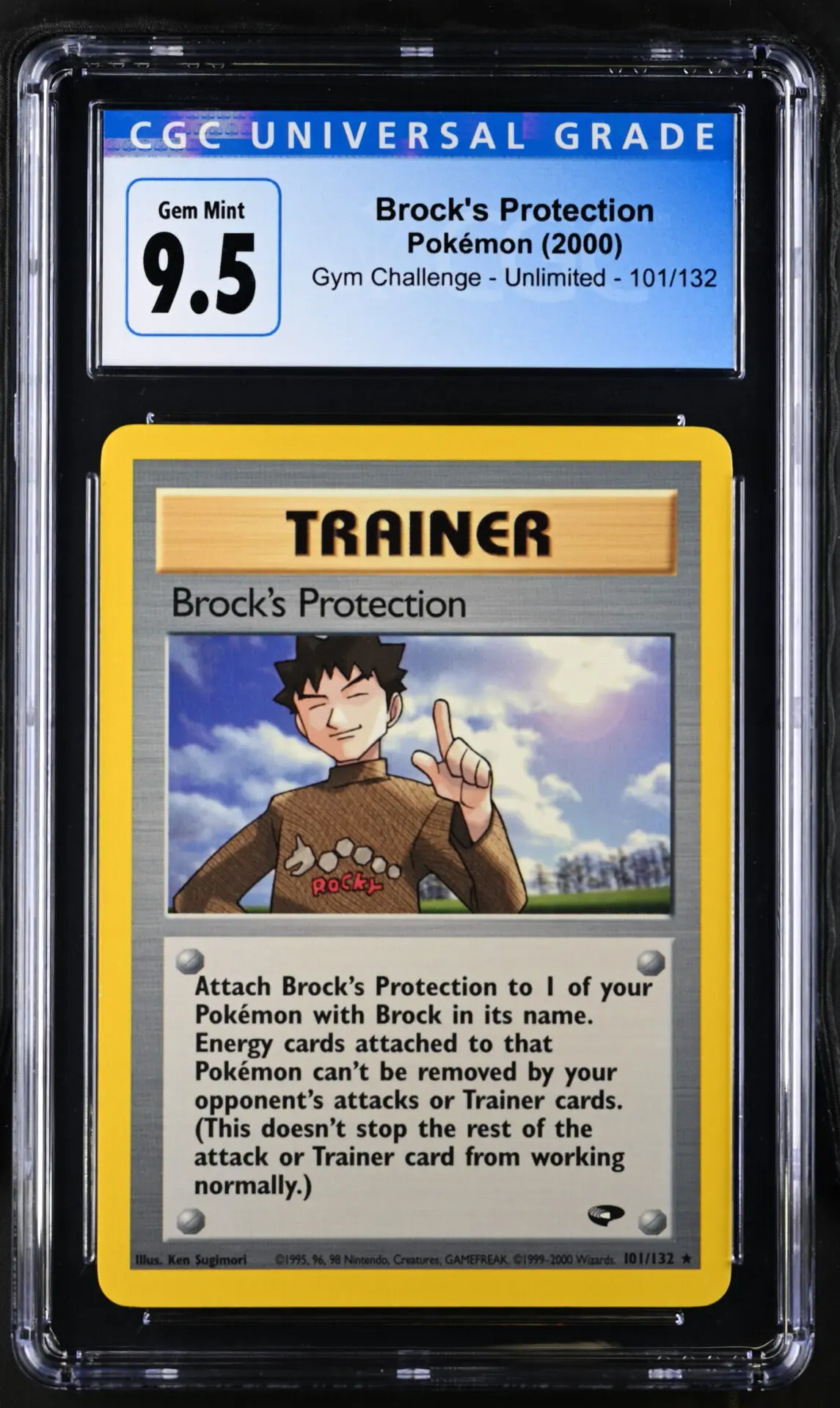 [CGC 9.5] 2000 Pokémon Gym Challenge 101/132 Brock's Protection