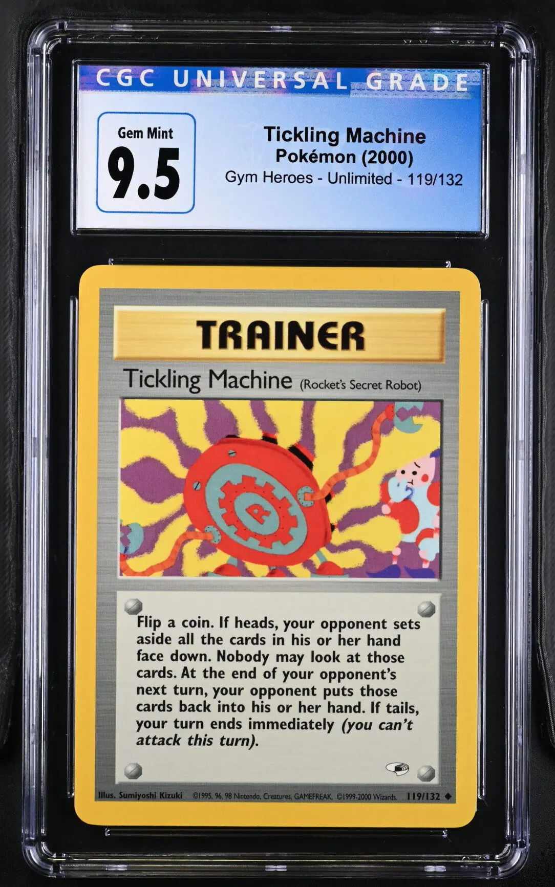 [CGC 9.5] 2000 Pokémon Gym Heroes 119/132 Tickling Machine