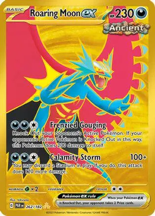 [Binder Condition] Roaring Moon ex #262 Pokemon Paradox Rift