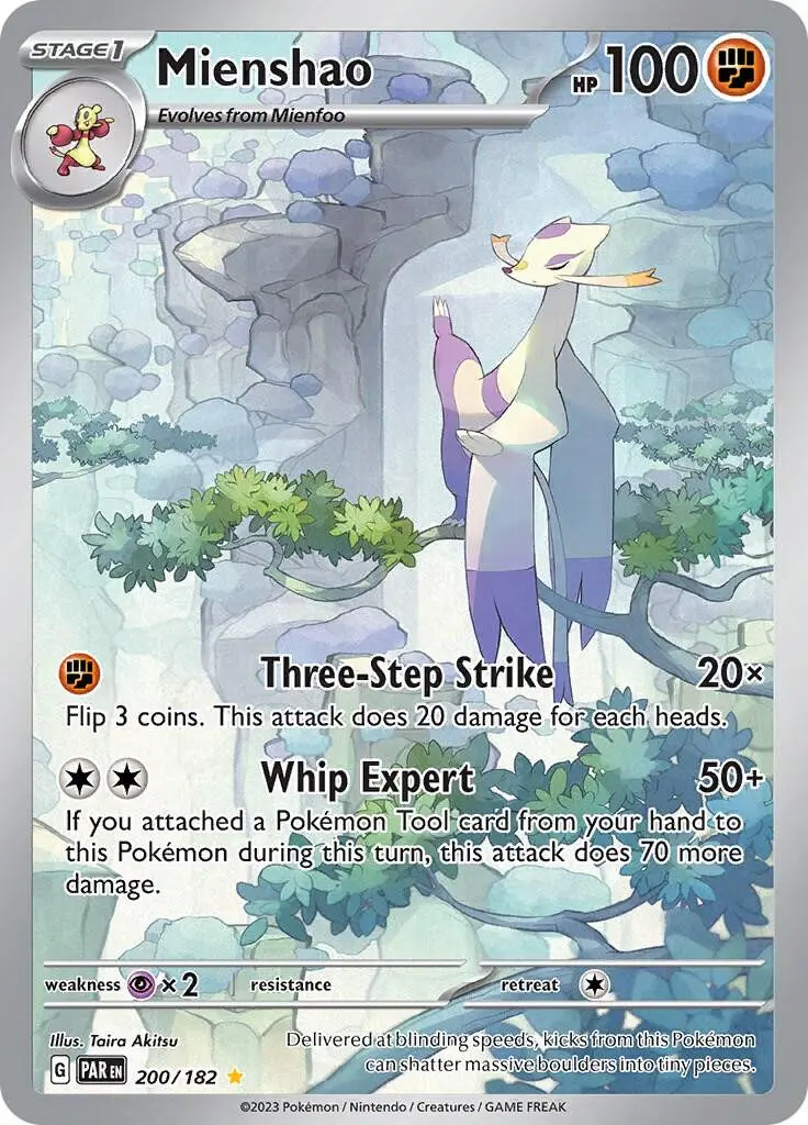 [Binder Condition] Mienshao #200 Pokemon Paradox Rift