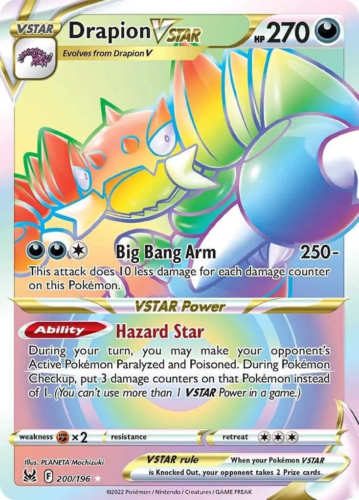 [Binder Condition] Drapion VSTAR #200 Pokemon Lost Origin