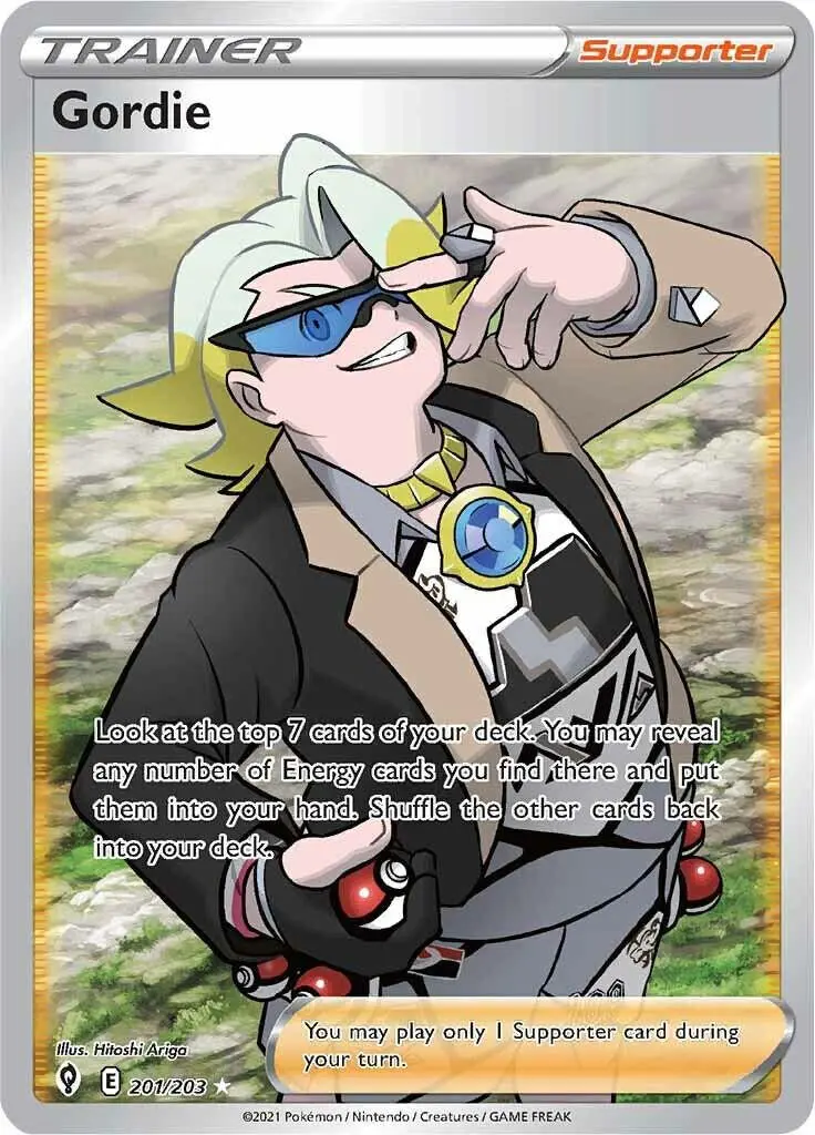 [Binder Condition] Gordie #201 Pokemon Evolving Skies