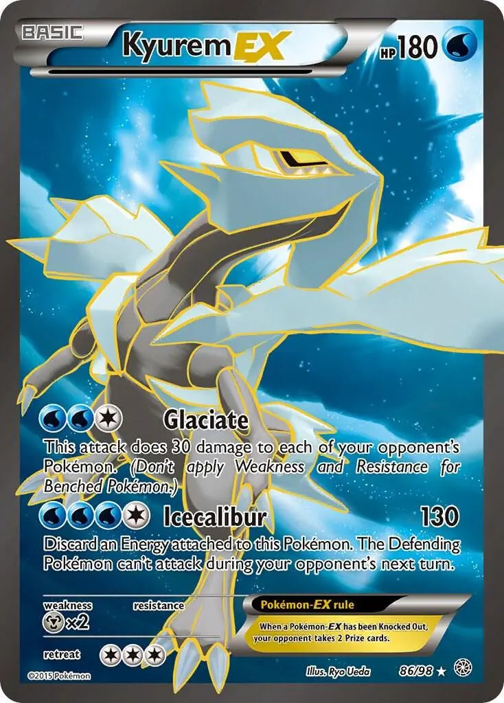 [Binder Condition] Kyurem EX #86 Pokemon Ancient Origins