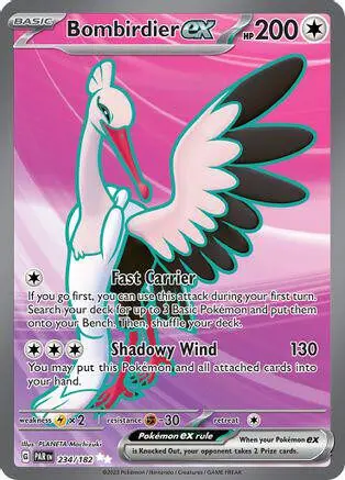 [Binder Condition] Bombirdier ex #234 Pokemon Paradox Rift