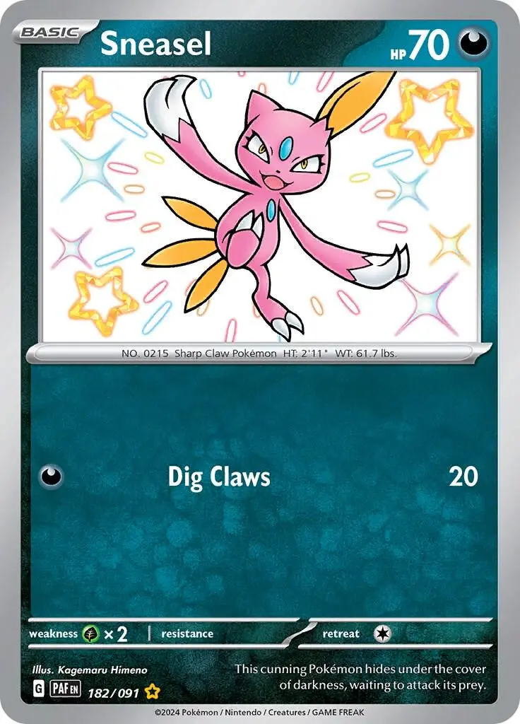 [Binder Condition] Sneasel #182 Pokemon Paldean Fates