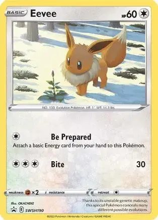 [Binder Condition] Eevee #SWSH190 Pokemon Promo