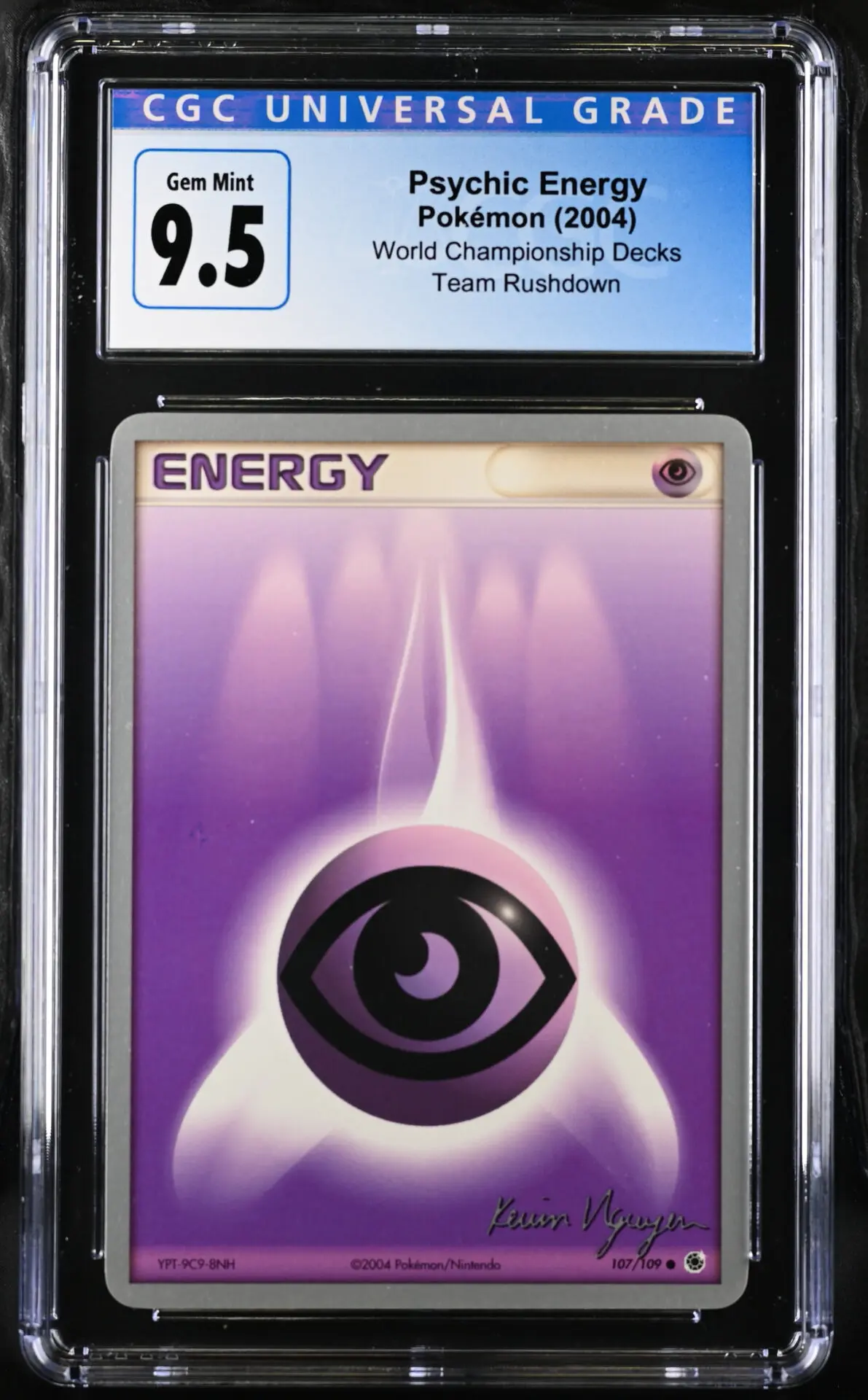 [CGC 9.5] 2004 Pokémon World Champ. Decks Unknown Psychic Energy Team Rushdown