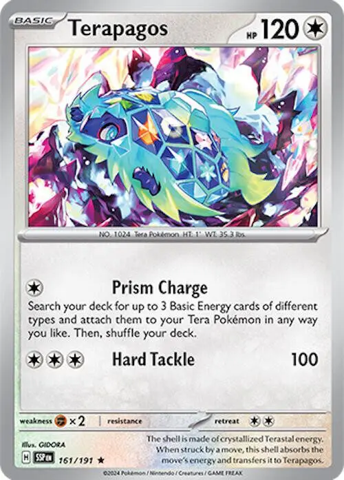 [Binder Condition] Terapagos #161 Pokemon Surging Sparks