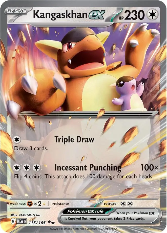 [Binder Condition] Kangaskhan ex #115 Pokemon Scarlet & Violet 151