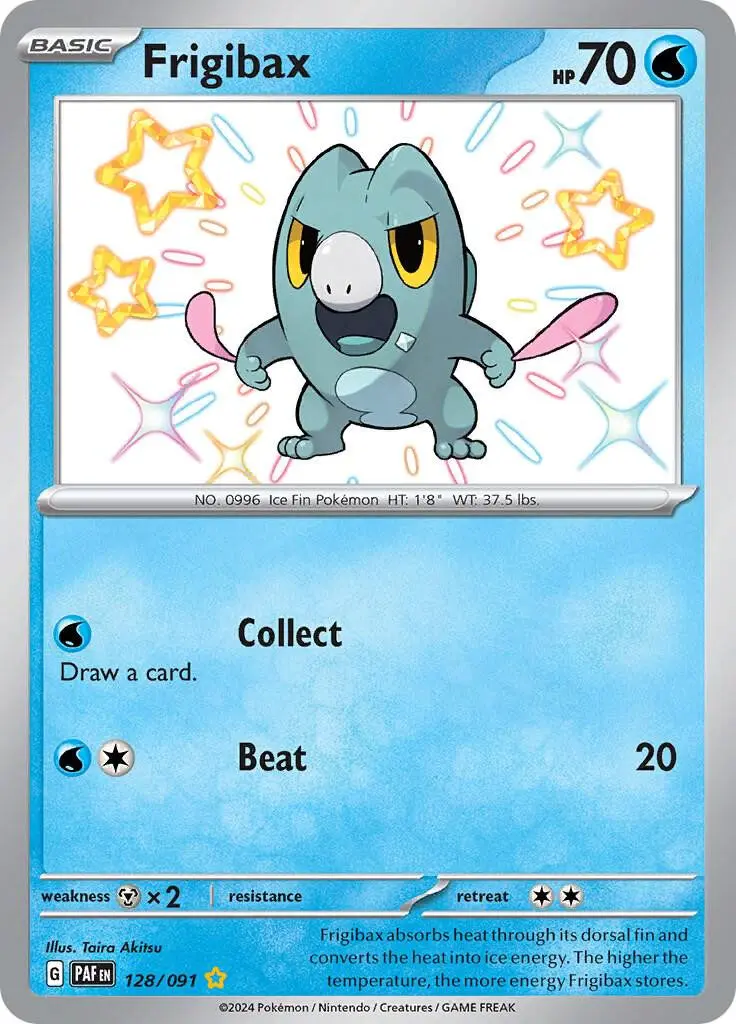 [Binder Condition] Frigibax #128 Pokemon Paldean Fates