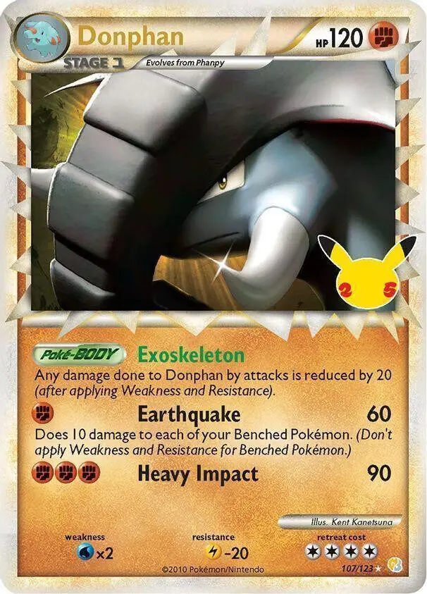 [Binder Condition] Donphan #107 Pokemon Celebrations