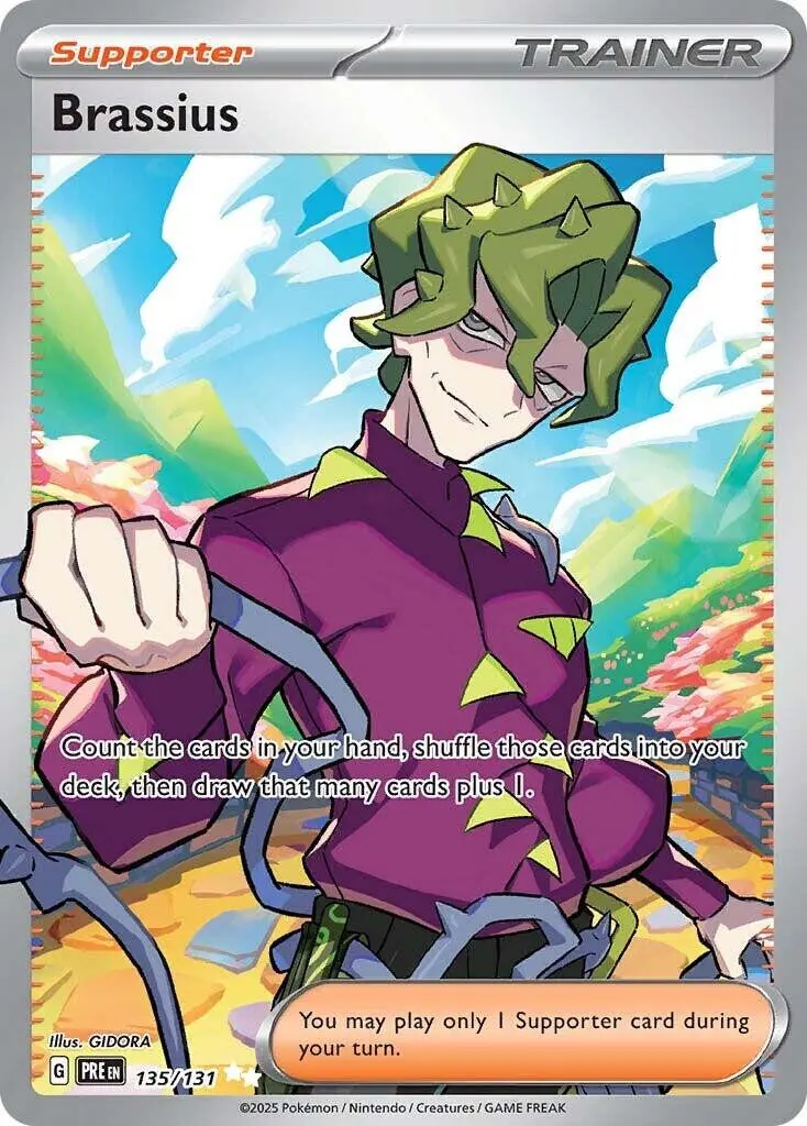 [Binder Condition] Brassius #135 Pokemon Prismatic Evolutions