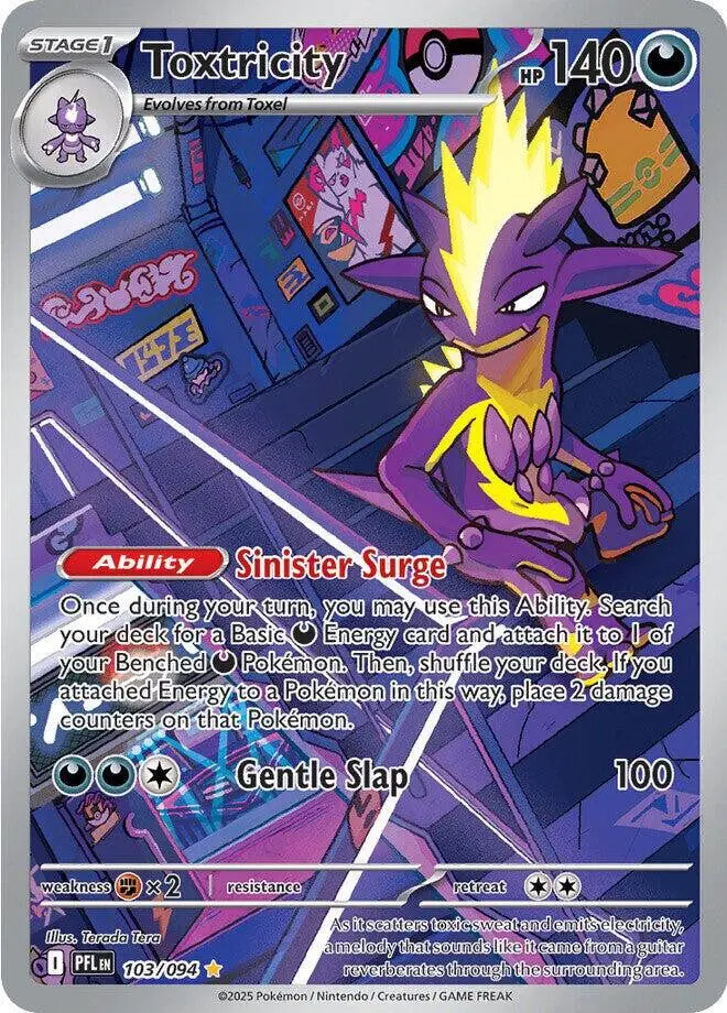 [Binder Condition] Toxtricity #103 Pokemon Phantasmal Flames