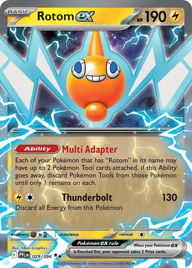 [Binder Condition] Rotom ex #29 Pokemon Phantasmal Flames