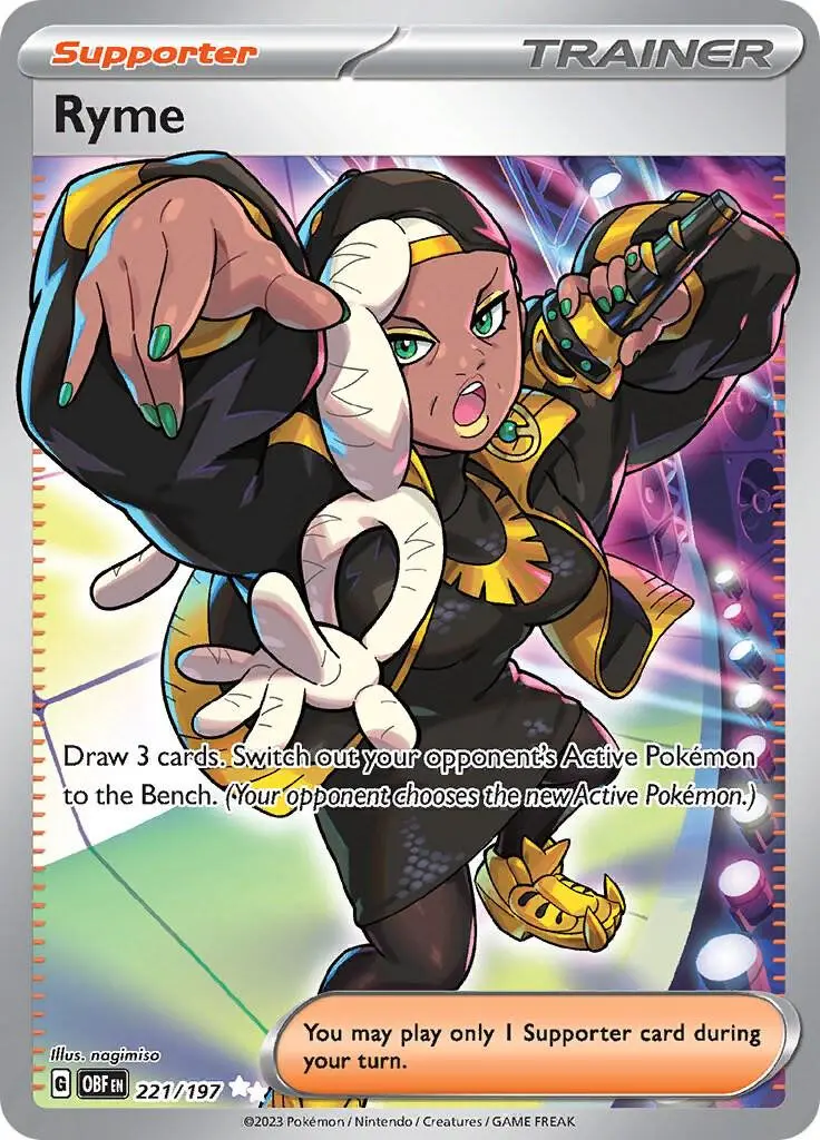 [Binder Condition] Ryme #221 Pokemon Obsidian Flames