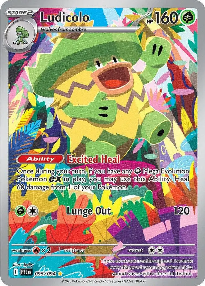 [Binder Condition] Ludicolo #95 Pokemon Phantasmal Flames