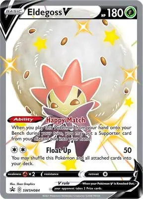 [Binder Condition] Eldegoss V #SWSH084 Pokemon Promo