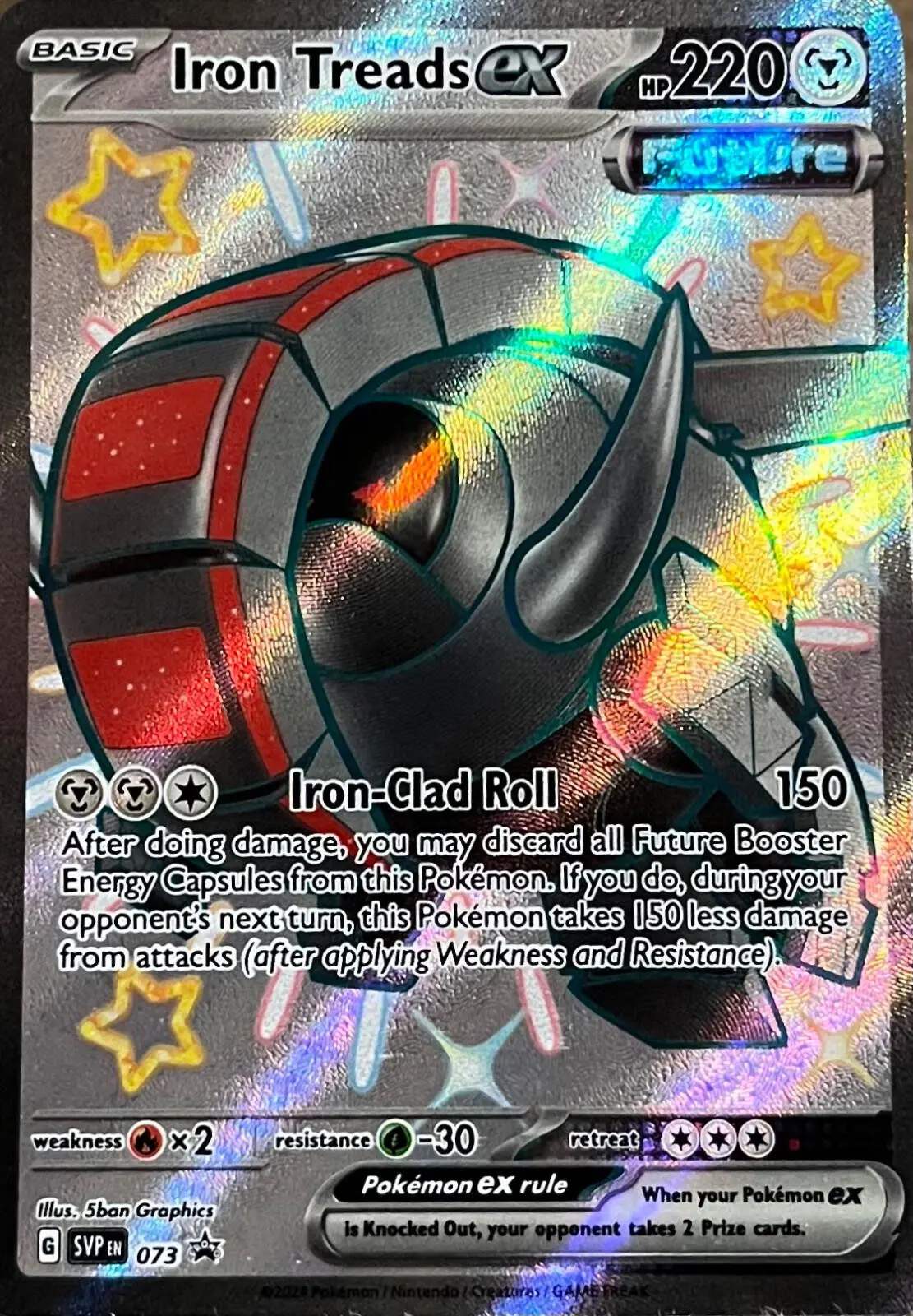 [Binder Condition] Iron Treads ex #73 Pokemon Promo