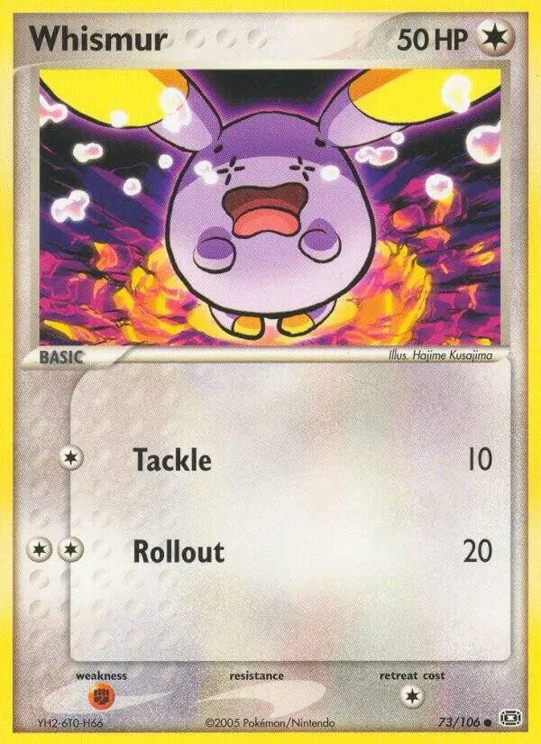 [Binder Condition] Whismur #73 Pokemon Emerald