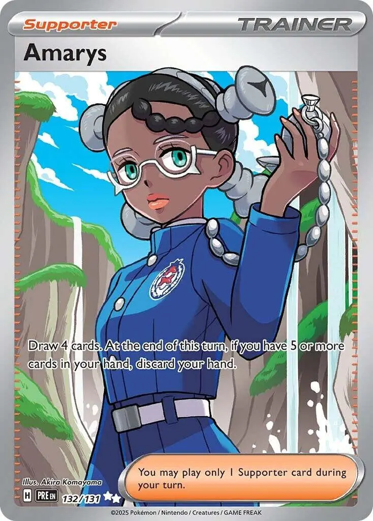 [Binder Condition] Amarys #132 Pokemon Prismatic Evolutions