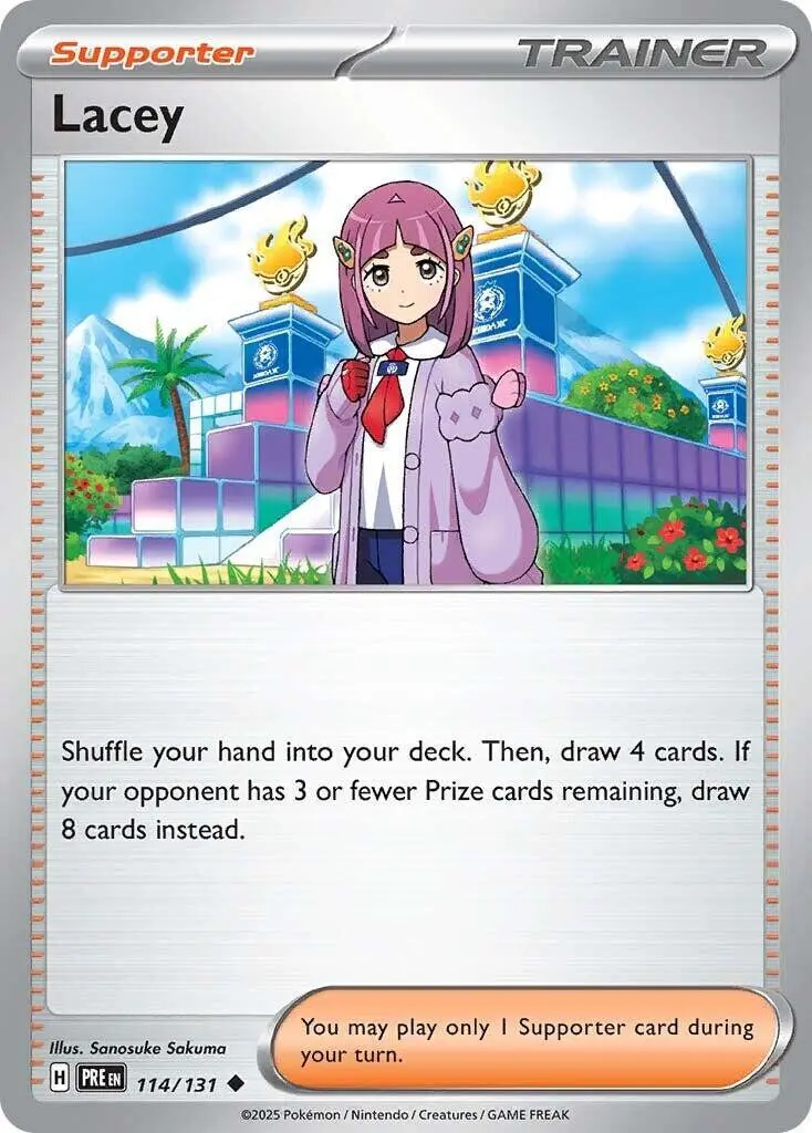 [Binder Condition] Lacey #114 Pokemon Prismatic Evolutions