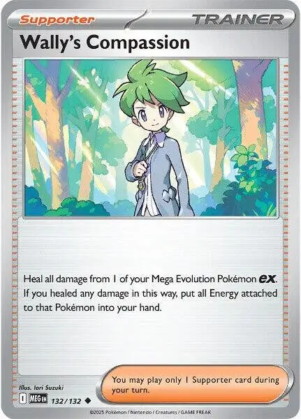 [Binder Condition] Wally's Compassion #132 Pokemon Mega Evolution