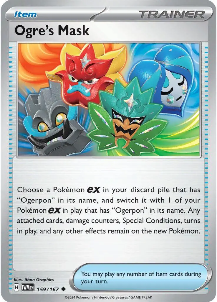 [Binder Condition] Ogre's Mask #159 Pokemon Twilight Masquerade
