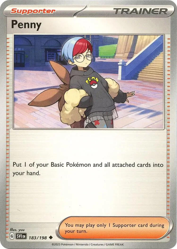 [Binder Condition] Penny #183 Pokemon Scarlet & Violet