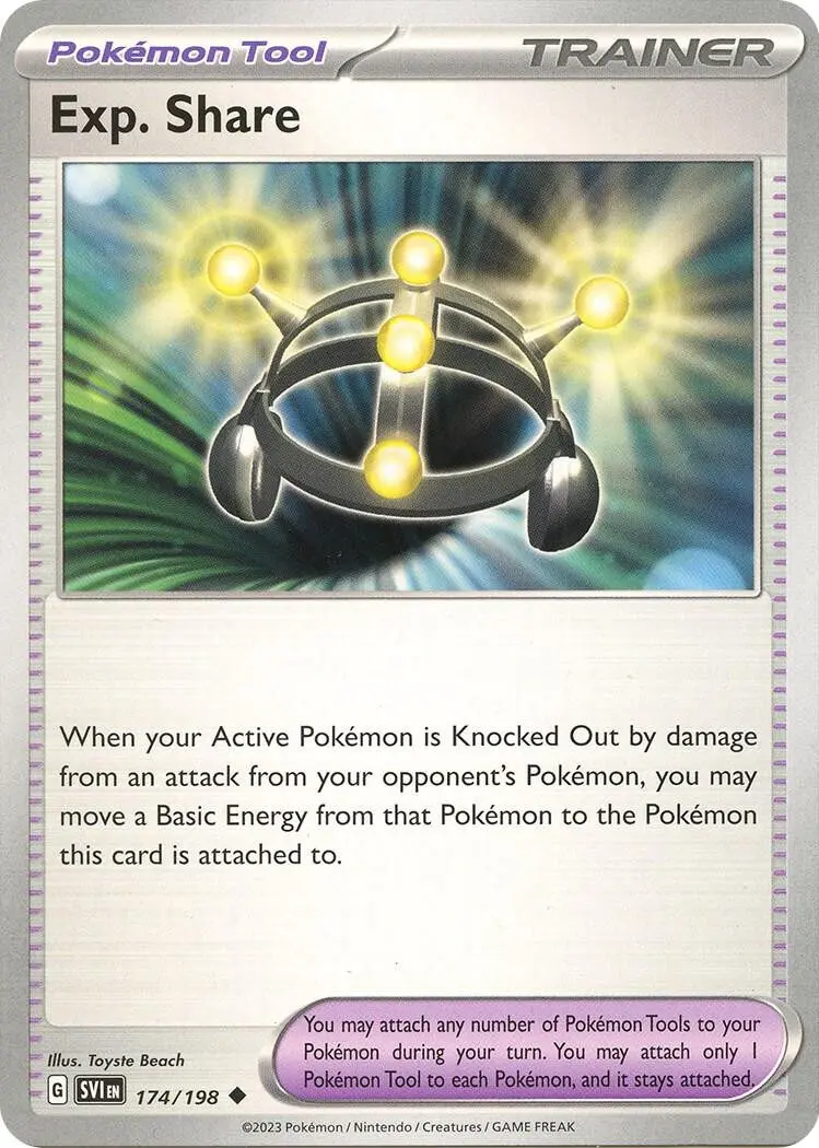 [Binder Condition] Exp. Share #174 Pokemon Scarlet & Violet