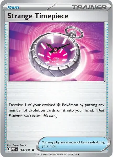 [Binder Condition] Strange Timepiece #128 Pokemon Mega Evolution