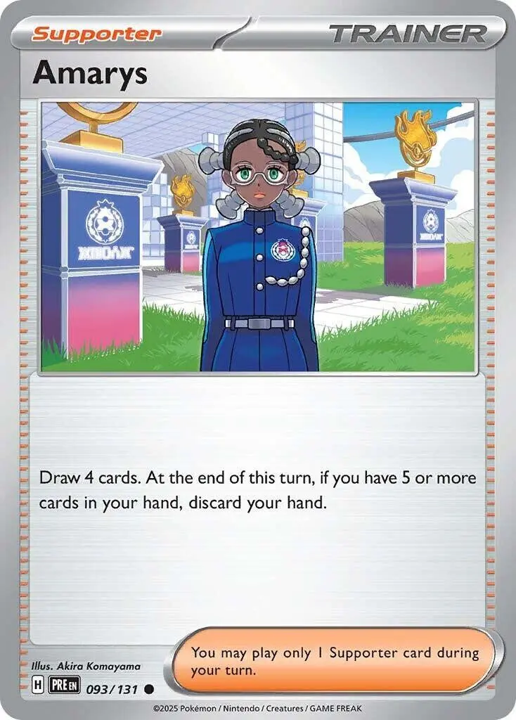 [Binder Condition] Amarys #93 Pokemon Prismatic Evolutions