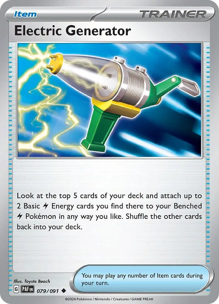 [Binder Condition] Electric Generator #79 Pokemon Paldean Fates