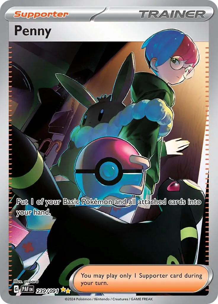 [Binder Condition] Penny #239 Pokemon Paldean Fates