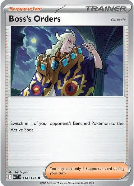 [Binder Condition] Boss's Orders: Ghetsis #114 Pokemon Mega Evolution