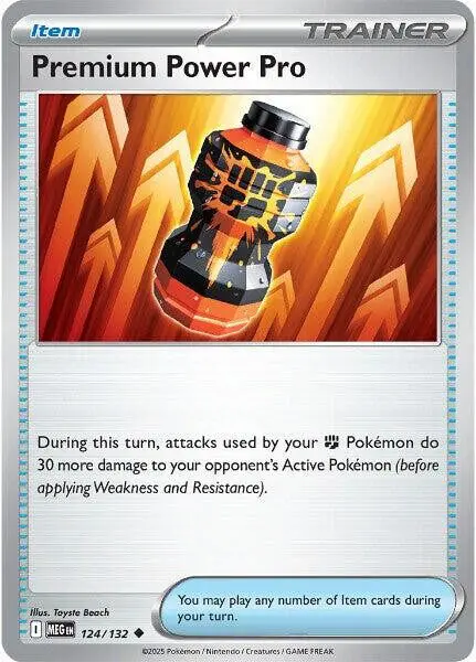 [Binder Condition] Premium Power Pro #124 Pokemon Mega Evolution