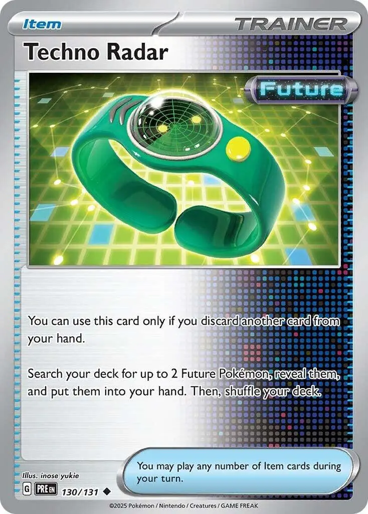 [Binder Condition] Techno Radar #130 Pokemon Prismatic Evolutions