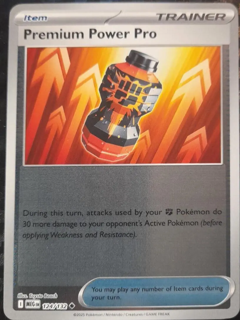 [Binder Condition] Premium Power Pro [Reverse Holo] #124 Pokemon Mega Evolution