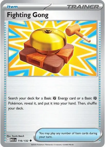 [Binder Condition] Fighting Gong #116 Pokemon Mega Evolution