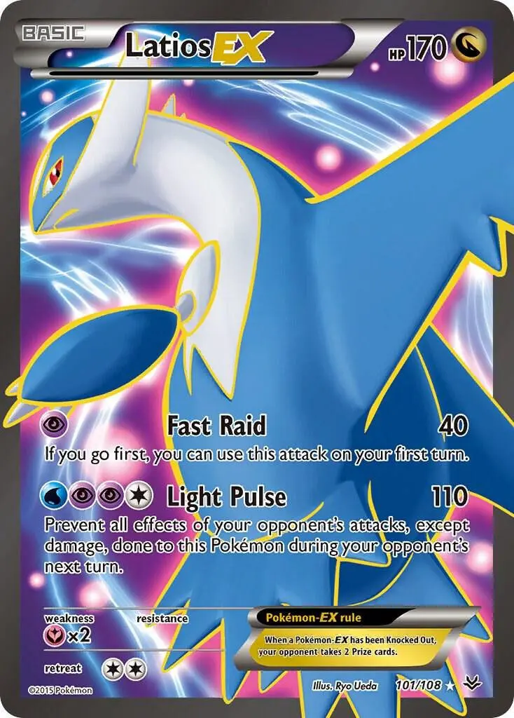 [Binder Condition] Latios EX #101 Pokemon Roaring Skies