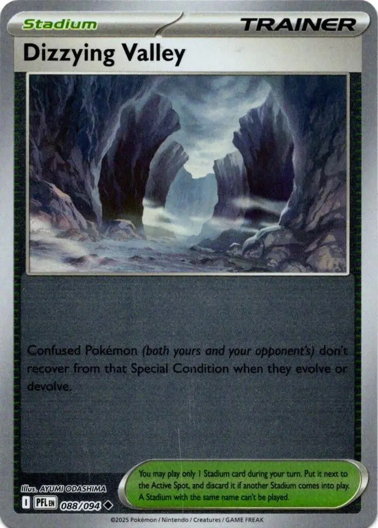 [Binder Condition] Dizzying Valley [Reverse Holo] #88 Pokemon Phantasmal Flames