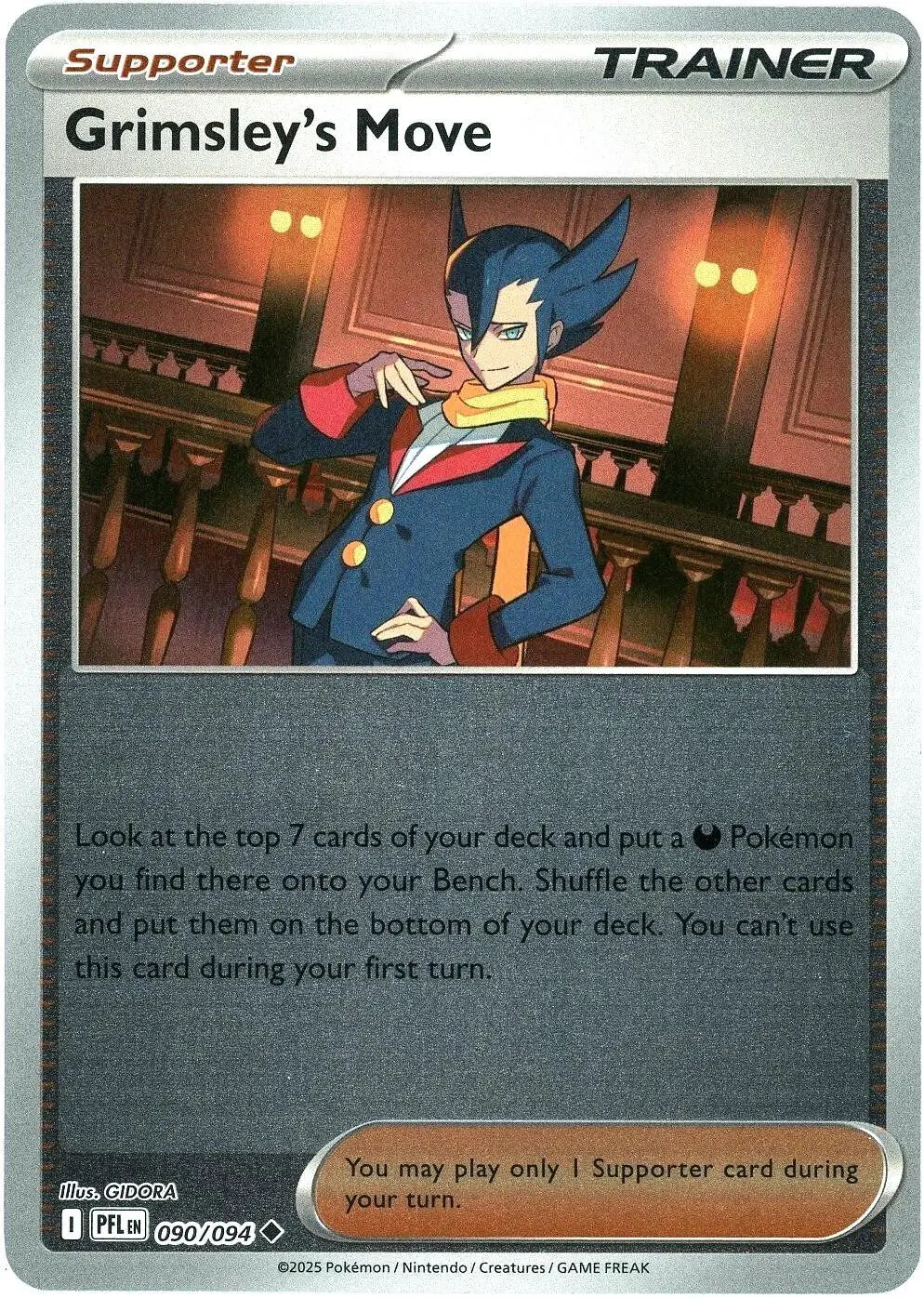 [Binder Condition] Grimsley's Move [Reverse Holo] #90 Pokemon Phantasmal Flames