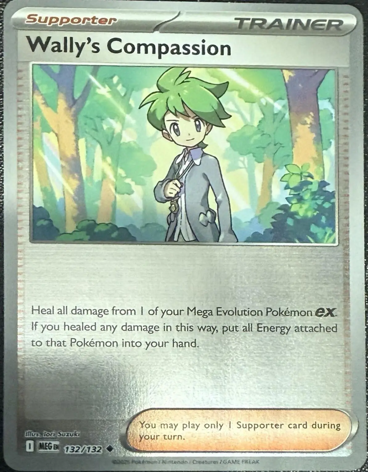 [Binder Condition] Wally's Compassion [Reverse Holo] #132 Pokemon Mega Evolution